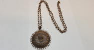 Silberkette Collier 900 er Silber Anhänger Kette L 60 cm -