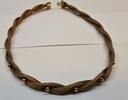 Silbercollier Silberkette 835 er Silber Kette vergoldet -