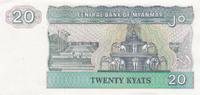 Myanmar 20 Kyats 1994 twenty Bankfrisch I 3,00 EUR prix TTC + 6,00 EUR frais d'envoi
