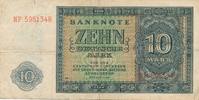 DDR 10 Mark 1948 KN rot, 7 stellig 2 Buchstaben vor KN stark gebraucht IV 4,90 EUR prix TTC + 6,00 EUR frais d'envoi