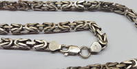 Silberkette 925 er Silber Silbercollier kette Königskette L: 58 cm -