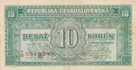 Tschechoslowakei / Czechoslovakia 10 Kronen, Korun -