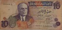 Tunesien 10 Dinars 1973 Banknote IV 10,00 EUR prix TTC + 6,00 EUR frais d'envoi