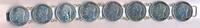 8x 5 Bolivar 1954, 1960, 1965 Venezuela Unikat , 835er Silber Armband, Münzarmband mit 8 Münzen sehr schön