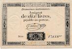 Frankreich 10 Livres Assignat -