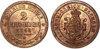 Altdeutschland/ Sachsen-Königreich 2 Pfennig Johann I. -