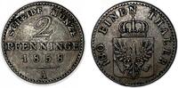 Altdeutschland/ Brandenburg-Preußen 2 Pfennig Friedrich Wilhelm IV. -