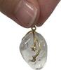 Goldschmuck 8K 333er Gold Anhänger Bergkristall , Goldanhänger -