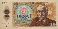 Tschechoslowakei 10 Korun 1986 Banknote II 5,50 EUR prix TTC + 6,00 EUR frais d'envoi