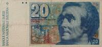 Schweiz 20 Francs Banknote -