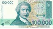 Kroatien 100000 Dinara -