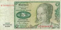 Deutschland BRD 5 Deutsche Mark DM Deutsche Bundesbank, Standardnote -