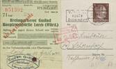 Deutschland, Drittes Reich Scheck Stempel: Lorch, Girozentrale Stuttgart -