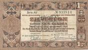 Niederlande 1 Gulden Geldschein Banknote Zilverbon Serie AU -