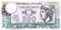 Italien 500 Lire Banknote -