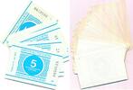 DDR Deutschland 20x 5 Pfennig Wertgutschein Gefängnisgeld, Ros. MDI-35, aufeinanderfolgende Serien Nummern, KN : 0050818-799 -