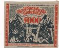 Bielefeld 5000 Mark Stadtsparkasse, Jute , Druck einseitig, farbfrisch -