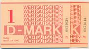 DDR Deutschland 16x 1 D-Mark Wertgutschein Gefängnisgeld, Ros. MDI-38, aufeinanderfolgende Serien Nummern, KN : 0051628-643 -