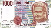 Italien 1000 Lire Banknote -
