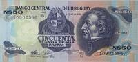 Uruguay 50 Pesos (1989) Banknote I- 6,00 EUR prix TTC + 6,00 EUR frais d'envoi