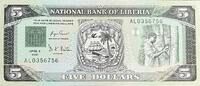 Liberia 5 Dollars Banknote -