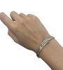 Goldschmuck Weissgold 18K, 750er Gold Armreif mit Brillanten, Armschmuck, Damenarmreif -
