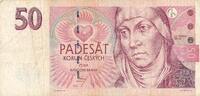 Tschechoslowakei 50 Korun 1997 IV, Stark gebraucht 5,00 EUR prix TTC + 6,00 EUR frais d'envoi