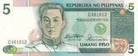 Philippinen 5 Piso 1987 Kassenfrisch 5,00 EUR prix TTC + 6,00 EUR frais d'envoi