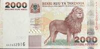 Tansania 2000 Shilingi Banknote -