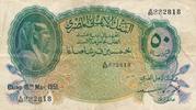 Ägypten 50 Piastres 1951 National Bank of Egypt Cairo Selten III-IV 260,00 EUR prix TTC + 10,00 EUR frais d'envoi