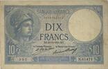 10 Francs 1931 Frankreich Banknote,   Minerve   III+