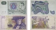 Sweden,Schweden 10,20 Kronor Banknoten 2 Stück Lot, Sveriges Riksbank -
