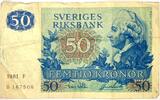Sweden,Schweden 50 Kronor Banknote, Sveriges Riksbank -