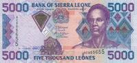 Sierra Leone 5000 Leones 2006 Banknote Bank of Sierra Leone I 16,00 EUR prix TTC + 6,00 EUR frais d'envoi