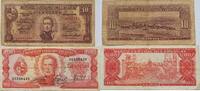 Uruguay 10, 100 Pesos 1929, 1967 Banknote 2 Stück V, IV 6,00 EUR prix TTC + 6,00 EUR frais d'envoi