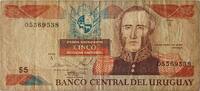 Uruguay 5 Pesos 1997 Banknote IV- 6,00 EUR prix TTC + 6,00 EUR frais d'envoi