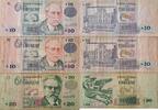 Uruguay 2* 10, 20 Pesos 1998, 2000 Banknote 3 Stück III+, III-, IV 6,00 EUR prix TTC + 6,00 EUR frais d'envoi
