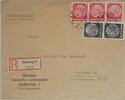 Drittes Reich Deutschland Briefumschlag, R-Brief, 2. Weltkrieg, Propaganda Siemens, Hamburg -