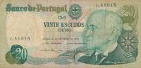 Portugal 20 Escudos 1978 Banknote Portugal 20 Escudos III- 6,00 EUR prix TTC + 6,00 EUR frais d'envoi