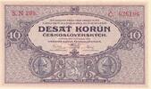Tschechoslowakei 10 Korun Desat Korun -
