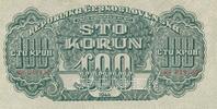 Tschechoslowakei Czechoslovakia 100 Korun specimen -
