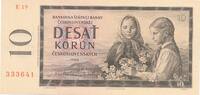 Tschechoslowakei Czechoslovakia 10 Korun -