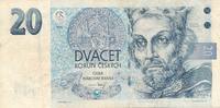 Tschechien 20 Korun 1994 III 5,00 EUR prix TTC + 6,00 EUR frais d'envoi