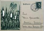 Drittes Reich Deutschland AK Ansichtskarte, 2. Weltkrieg, Propaganda Feldpostkarte zum Reichsparteitag, Nürnberg die Stadt der Reichsparteitag -