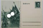 Drittes Reich Deutschland AK Feldpostkarte, 2. Weltkrieg, Propaganda Ansichtskarte, Ganzsache Reichsparteitag -