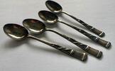 4 Moccalöffel Sterling Silber Silberbesteck -