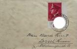 Österreich, Drittes Reich Deutschland Briefumschlag 2. Weltkrieg Braunau Mit dem Führer zum Sieg Sonderstempel, 12 pfennig + 38 pfennig -