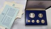 British Virgin Islands Jungferninseln KMS 6x Münzen, Sterlingsilber Silber Franklin Mint -