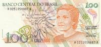 Brasilien 100 Cruzados (1991) Geldschein unc 3,00 EUR prix TTC + 6,00 EUR frais d'envoi