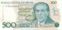 Brasilien 500 Cruzeiros (1988) unc 3,00 EUR prix TTC + 6,00 EUR frais d'envoi